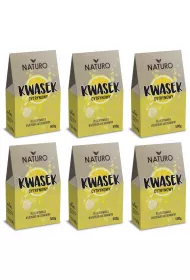 Naturo Kwasek cytrynowy do zastosowania w gospodarstwie domowym zestaw 6 x 500 g