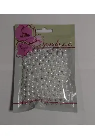 Korale bia�e 8mm per�y pere�ki