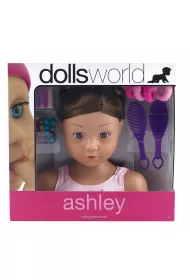 G�owa do stylizacji Ashley z akcesoriami * Dolls World
