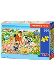 Puzzle 120 el. Na farmie Castorland