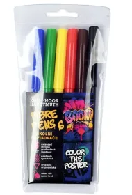 Koh-I-Noor Flamastry szkolne 6 kolor�w