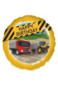 Amscan Balon foliowy maszyny budowlane Happy Birthday