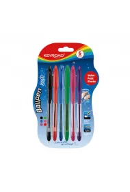 Keyroad D�ugopis klasyczny Ball Pen Soft Jet 0.7 mm, 6 kolor�w