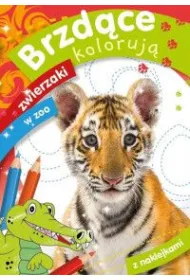 Brzd�ce koloruj� zwierzaki w zoo