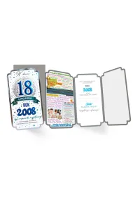 Kukartka Karnet PM-446 Urodziny 18  cyfry, roczniki  2026