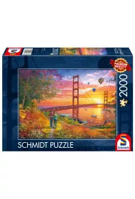 Puzzle 2000 el. PQ Spacer w pobli�u mostu Golden Gate San Francisco 112748 Schmidt