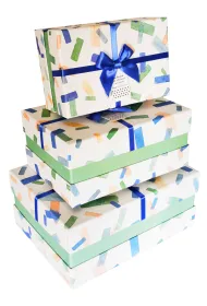 Rozette Pude�ko prostok�t pastel- seledyn 3szt