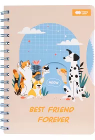 Notes A5 na spirali CAT&DOG z okienkiem 80 ark. Happy Color