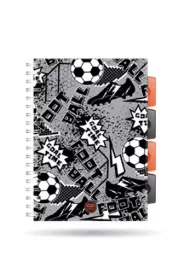 Koozeszyt A5 PP Coolpack grey ball kratka 100 kartek