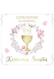 Armin Style ZAPROSZENIE KOMUNIA 130X130 Z KOP AS ZP-97 OP10S