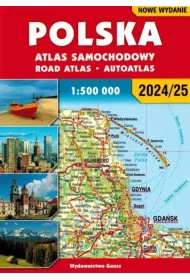 Polska. Atlas samochodowy w skali 1:500 000 2024/2025