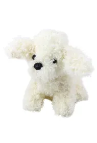 Pudel miniaturowy pluszowy bia�y 20cm LeanToys