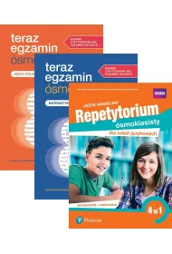 Pakiet. Teraz egzamin �smoklasisty. Repetytorium: J�zyk polski i Matematyka, Repetytorium �smoklasisty dla szk� j�zykowych. J�zyk angielski. 4 w 1. Podr�cznik i �wiczenia