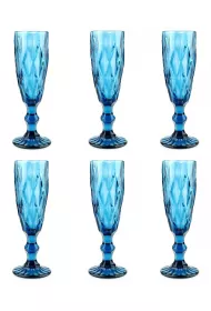 Mondex Komplet kieliszkw Elise Blue 6 x 180 ml