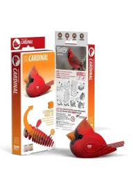 Puzzle Ptak Kardyna� Szkar�atny Eko Uk�adanka 3D Qelements