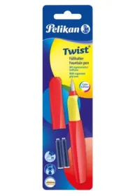 Herlitz Pi�ro wieczne Twist Neon Coral + 2 naboje