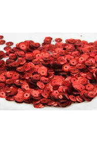 CEKINY 8MM/15GRAM CZERWONY MATOWY