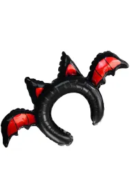 Ozdoba Opaska dmuchana Skrzyd�a/Rogi czarne Halloween ARPEX BLF5470