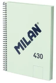 Zeszyt na spirali A5/80K gadki 1918 zielony MILAN