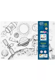 Funny Mat Transparent - Space. Mata do kolorowania wielokrotnego u�ytku Strigo