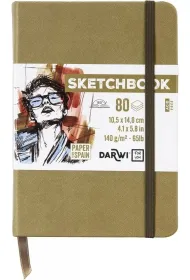 Darwi Szkicownik A6 140g khaki