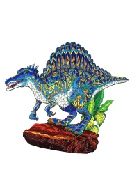 Puzzle drewniane kolorowe - Spinozaur Eureka 3D