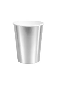 Godan Kubeczki papierowe srebrne 250ml 6 szt