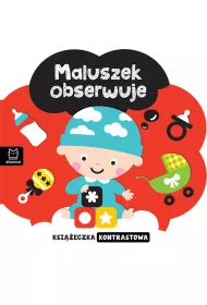 Ksi��eczka kontrastowa. Maluszek obserwuje