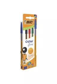 Bic D�ugopis Cristal Original Fine mix 4 szt
