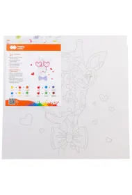Podobrazie bawe�niane z nadrukiem �yrafa 25x25 tablica MDF Happy Color