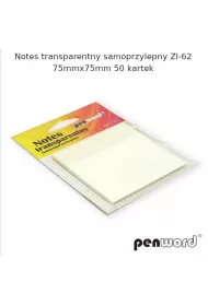 Penword Notes transparentny samoprzylepny 75x75mm 50 kartek