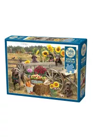 Puzzle 500 el. Labradory z wozu, koniom l�ej Cobble Hill
