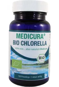 Medicura Chlorella (glony) w pastylkach Suplement diety 150 szt. Bio