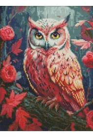 Ideyka Diamentowa mozaika - Kolorowa sowa 30x40cm
