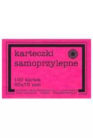 Ziemia Obiecana Karteczki samoprzylepne fluo r�owe 50x75mm