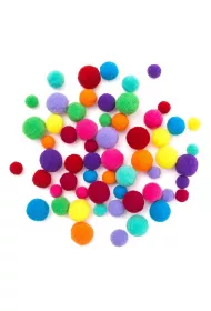 Dalprint Pompony pluszowe juicy 60 szt.