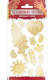 Tatua�e metaliczne Flowers Grafix