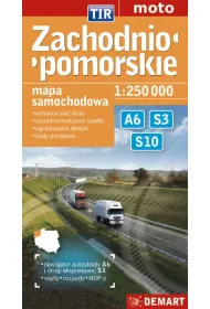 Zachodniopomorskie dla zawodowc�w TIR &ndash; mapa samochodowa
