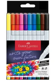 Faber-Castell Flamastry grip boldpen 10 kol.