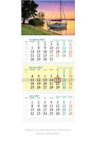 Lucrum Kalendarz 2027 tr�jdzielny Mazury