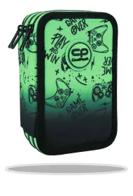 Patio Pi�rnik potr�jny z wyposa�eniem Coolpack Jumper 3 Game Over Gradient Green