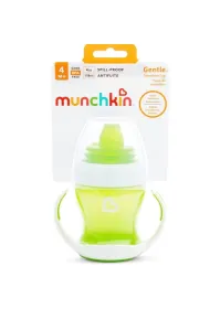 Kubek z mi�kkim ustnikiem i uchwytami Munchkin 118ml zielony