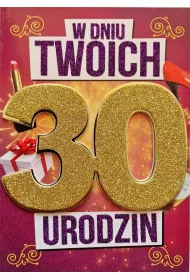 Yeku Karnet Urodziny 30 damskie