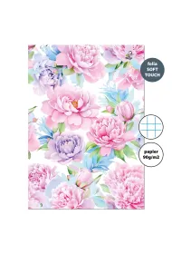 EV-Corp Zeszyt A4 32k. w kratk� Peonie 90g