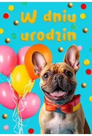 Trend Kartka okoliczno�ciowa W dniu urodzin pies