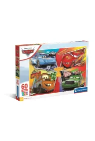 Puzzle 60 el. Maxi SuperColor. Cars Clementoni