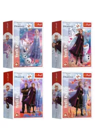 Puzzle mini 54 el. W wiecie Anny i Elsy mix Trefl
