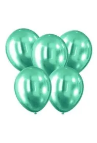 Balony z efektem chromu zielone 30cm