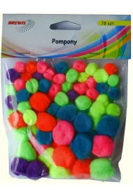 Brewis Pompony neonowe 78 szt.