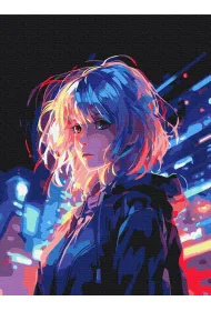 Brushme Malowanie po numerach - Cyberpunk 40x50cm